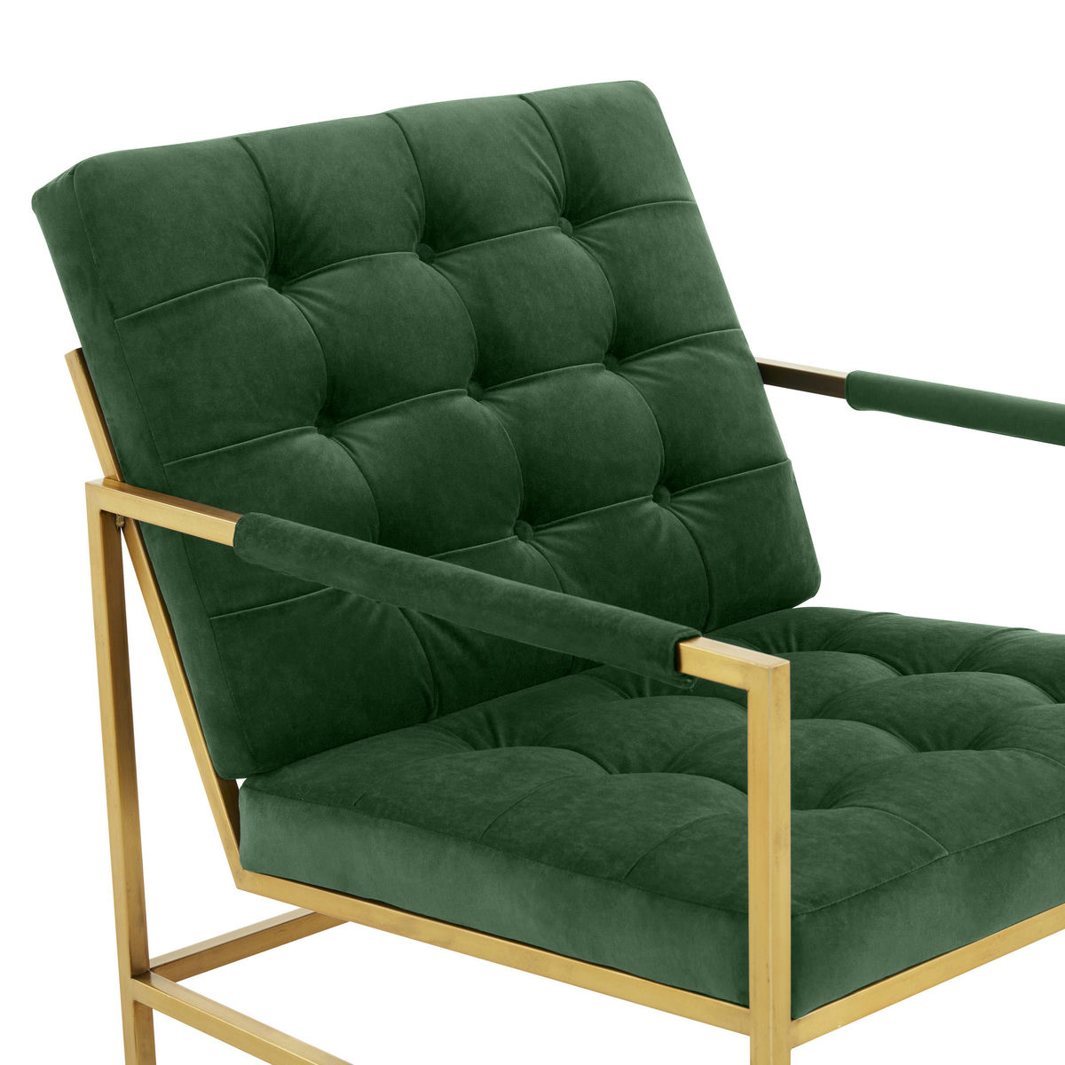 TOV Furniture Van Emerald Green Velvet Accent Chair