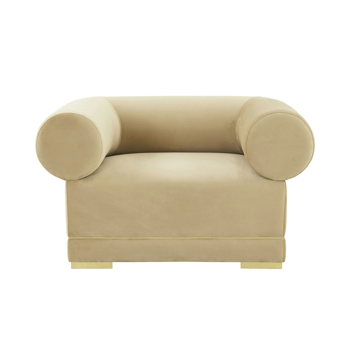 TOV Furniture Ricardo Champagne Velvet Accent Chair