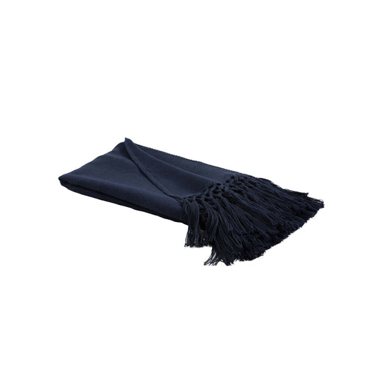 Baby Alpaca Throw 51x70" COOL Dark Navy