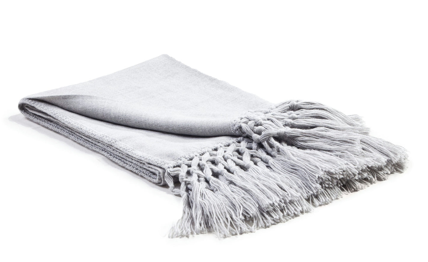 Baby Alpaca Throw 51x70" COOL Vapor