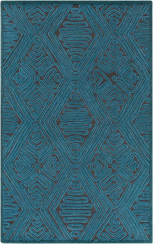 Surya Tulemola Black Rug 4' X 6'