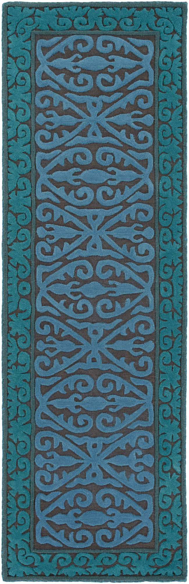 Surya Tulemola Aqua Rug 2'6" X 8'