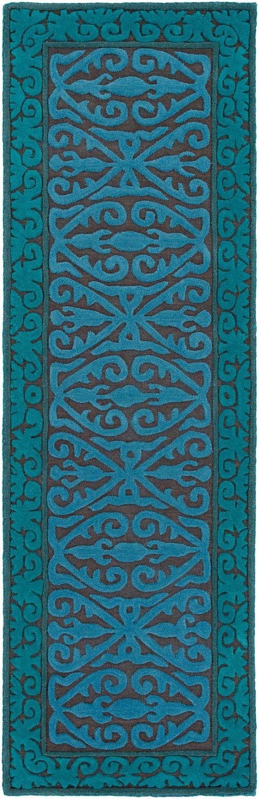 Surya Tulemola Aqua Rug 2'6" X 8'