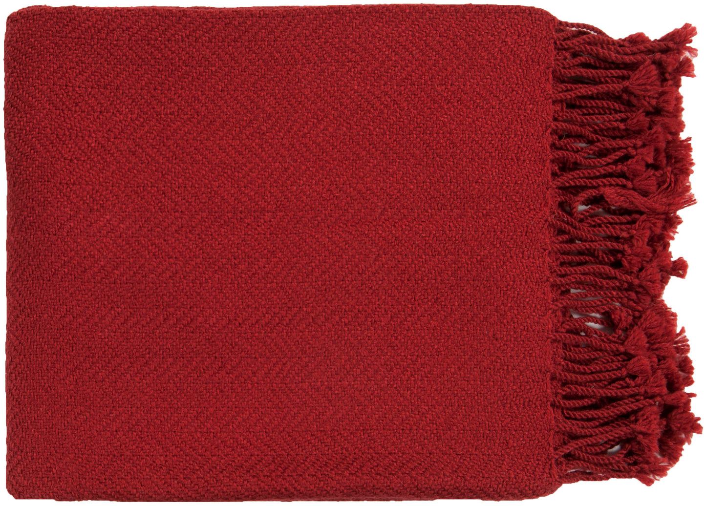 Surya Turner Red Throw 50"W X 60"L