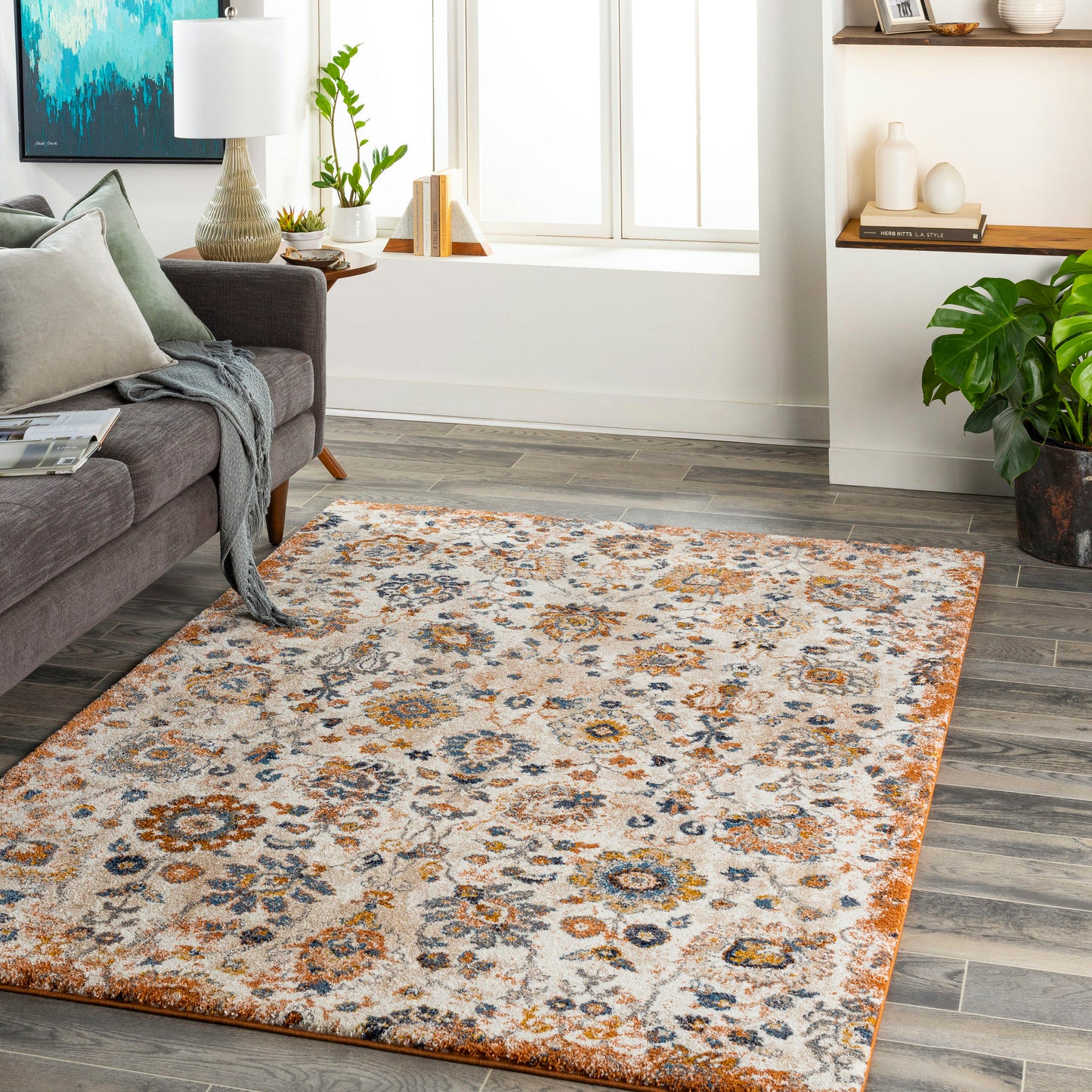 Surya Tuscany Tus-2332 Brown Rug 6'7" X 9'6"