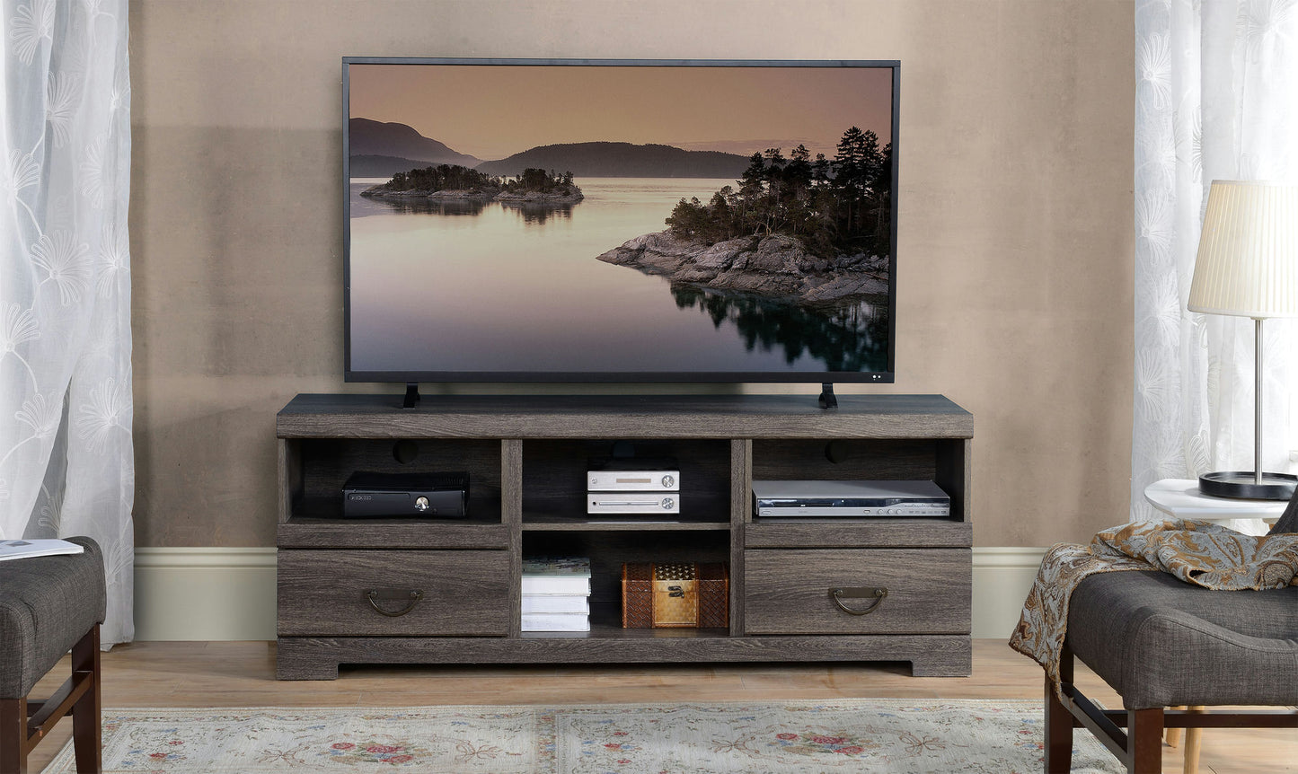 Weathered Oak TV Stand