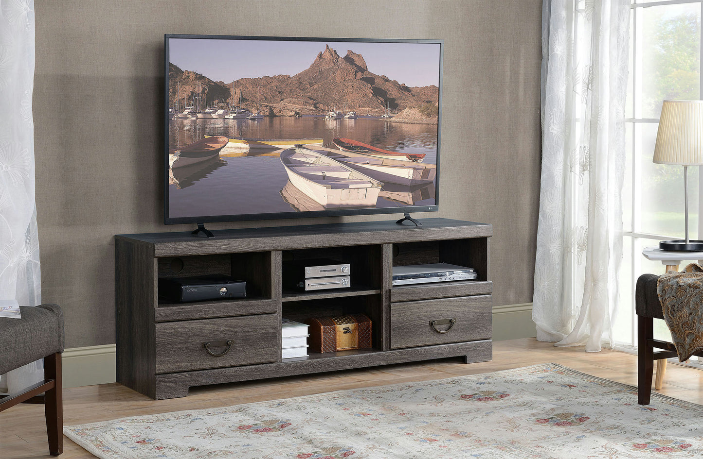 Weathered Oak TV Stand