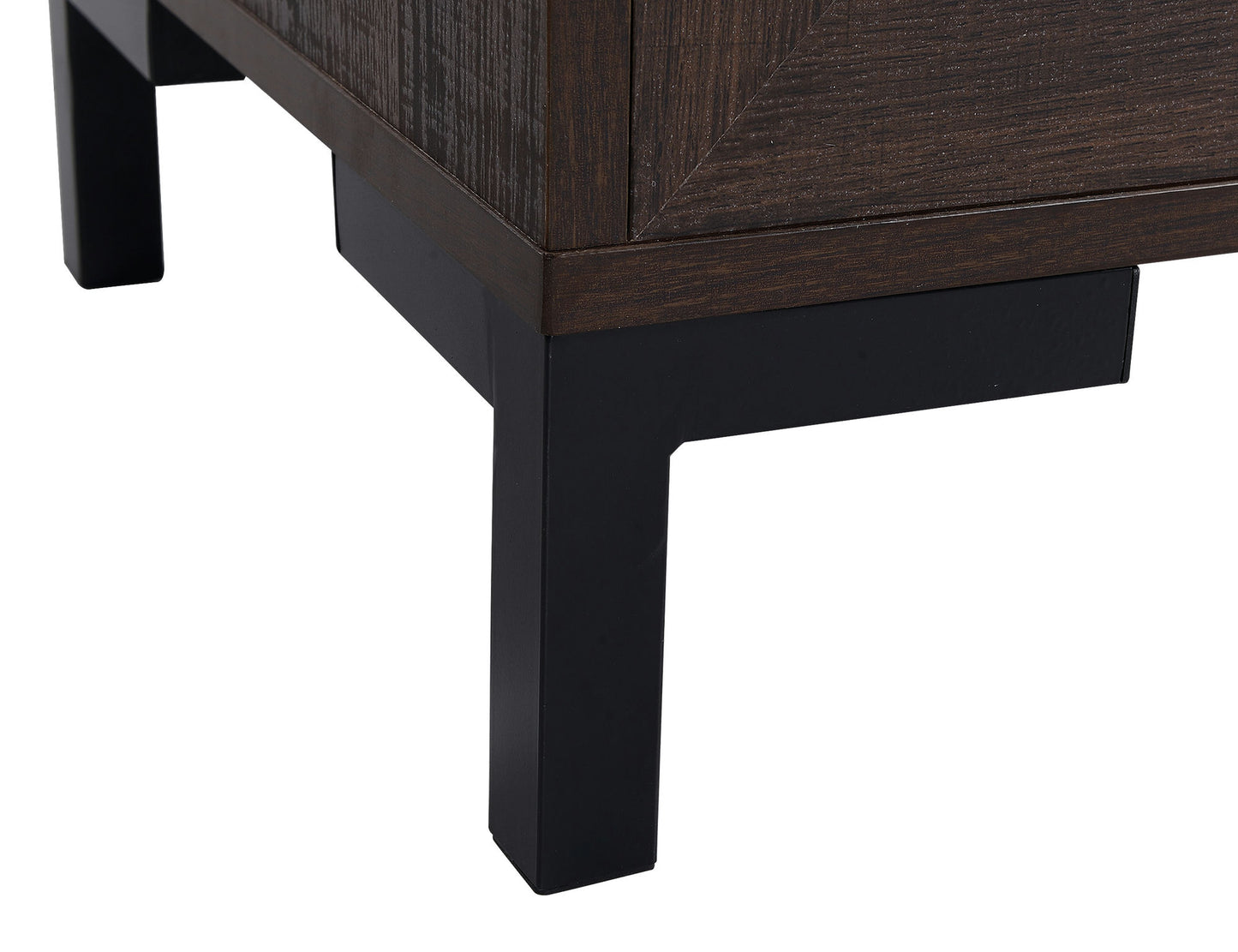 Dark Brown Finish TV Stand