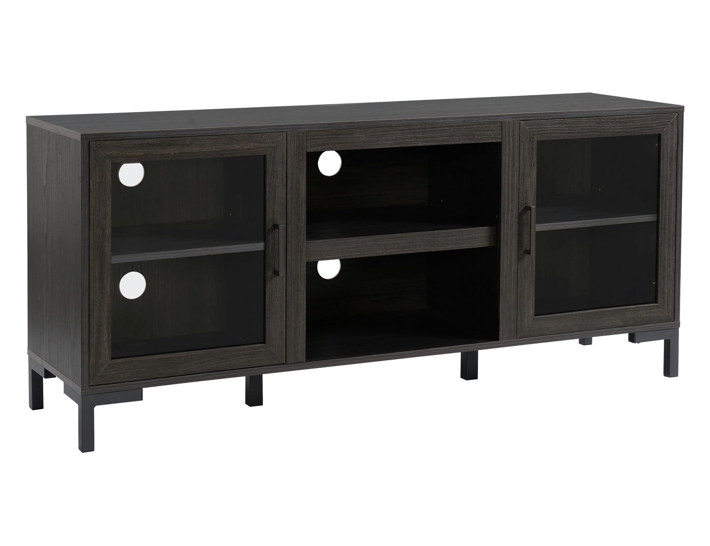 Dark Oak Finish TV Stand