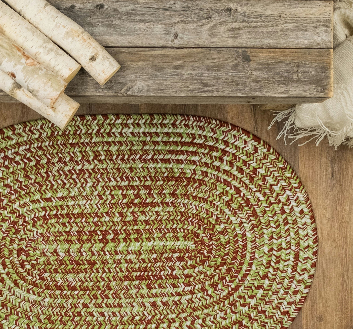 Holiday-Vibes Braided Tweed Rug - Vibe Multi 42" x 66"