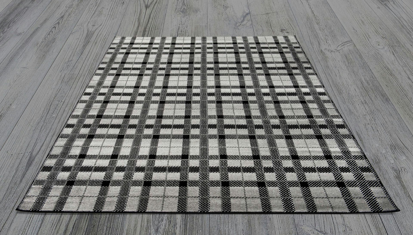 Twist-Tw-1777 Plaid-7.10 X 10.6 Area Rug