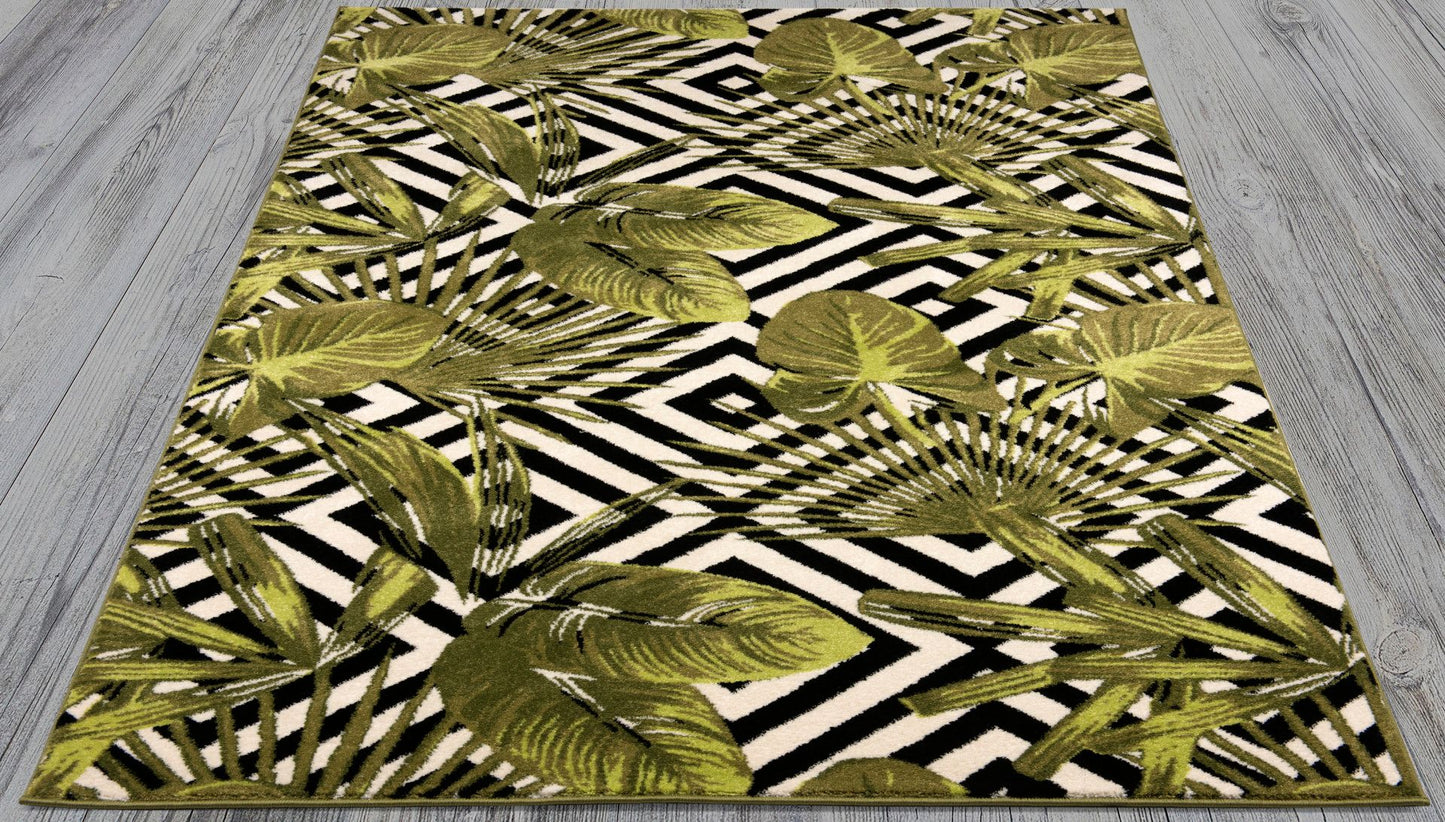 Twist-1815 Palm Rug 5.3 X 7.6 Area Rug