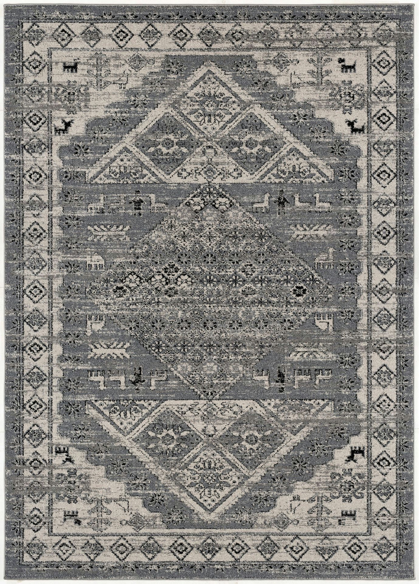 Twist-Ls1886-Gray-7.10 X 10.6 Area Rug