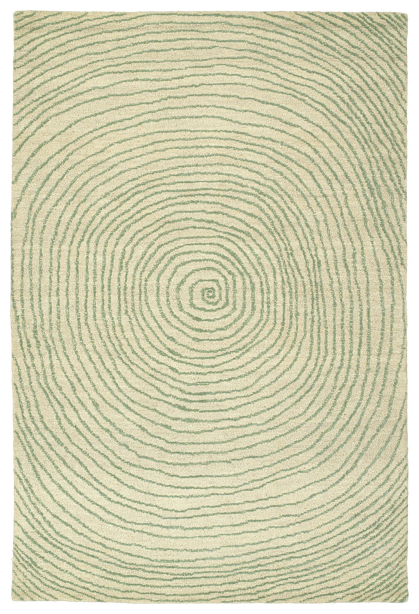 Kaleen Textura Collection Linen Jade Throw Rug 2' x 3'