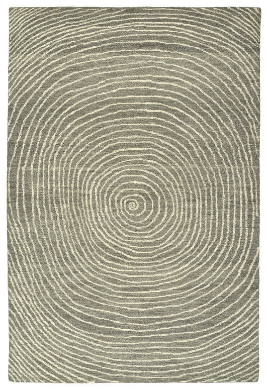 Kaleen Textura Collection Light Grey Area Rug 5' x 7'9"