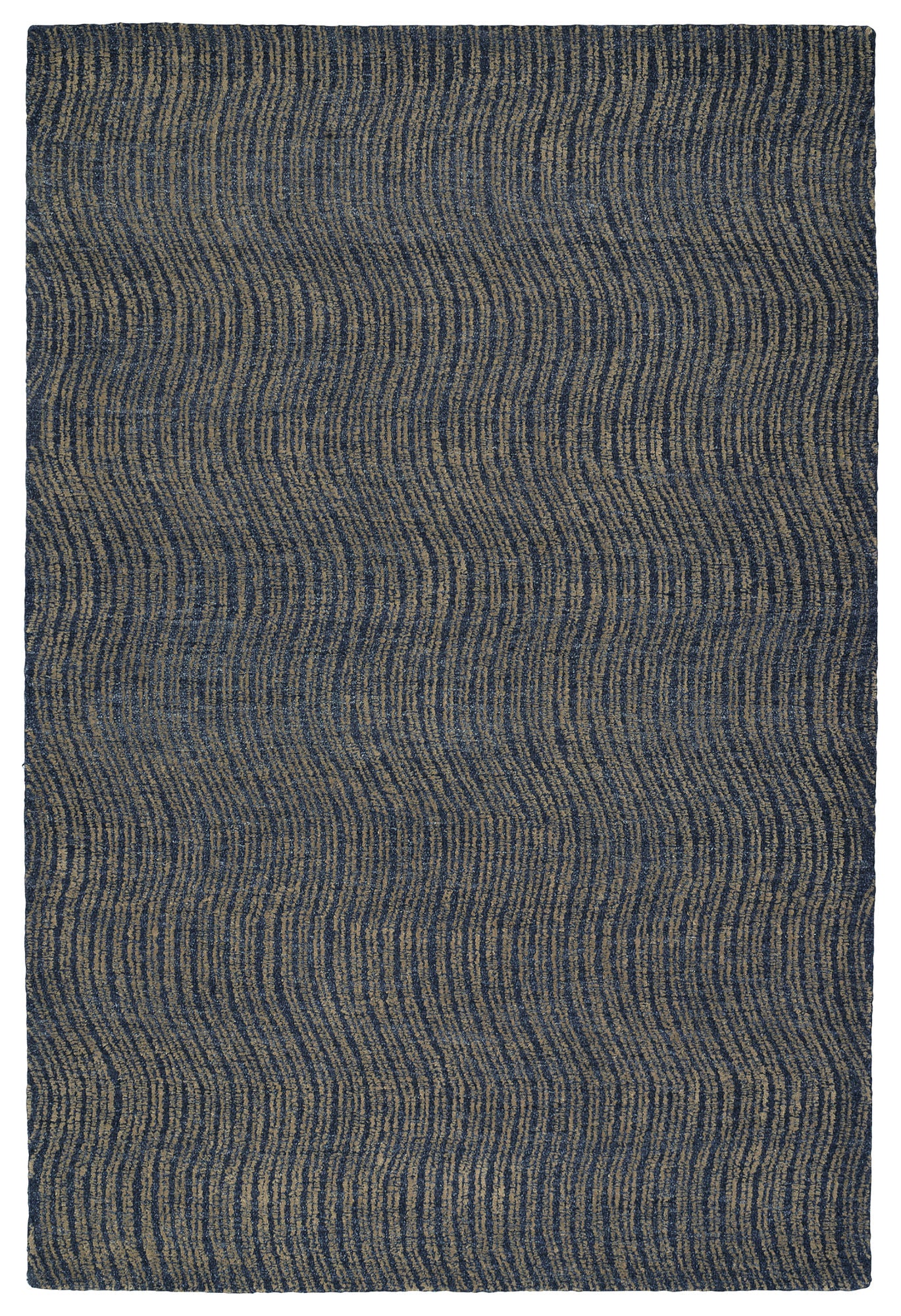 Kaleen Textura Collection Dark Blue Area Rug 9' x 12'