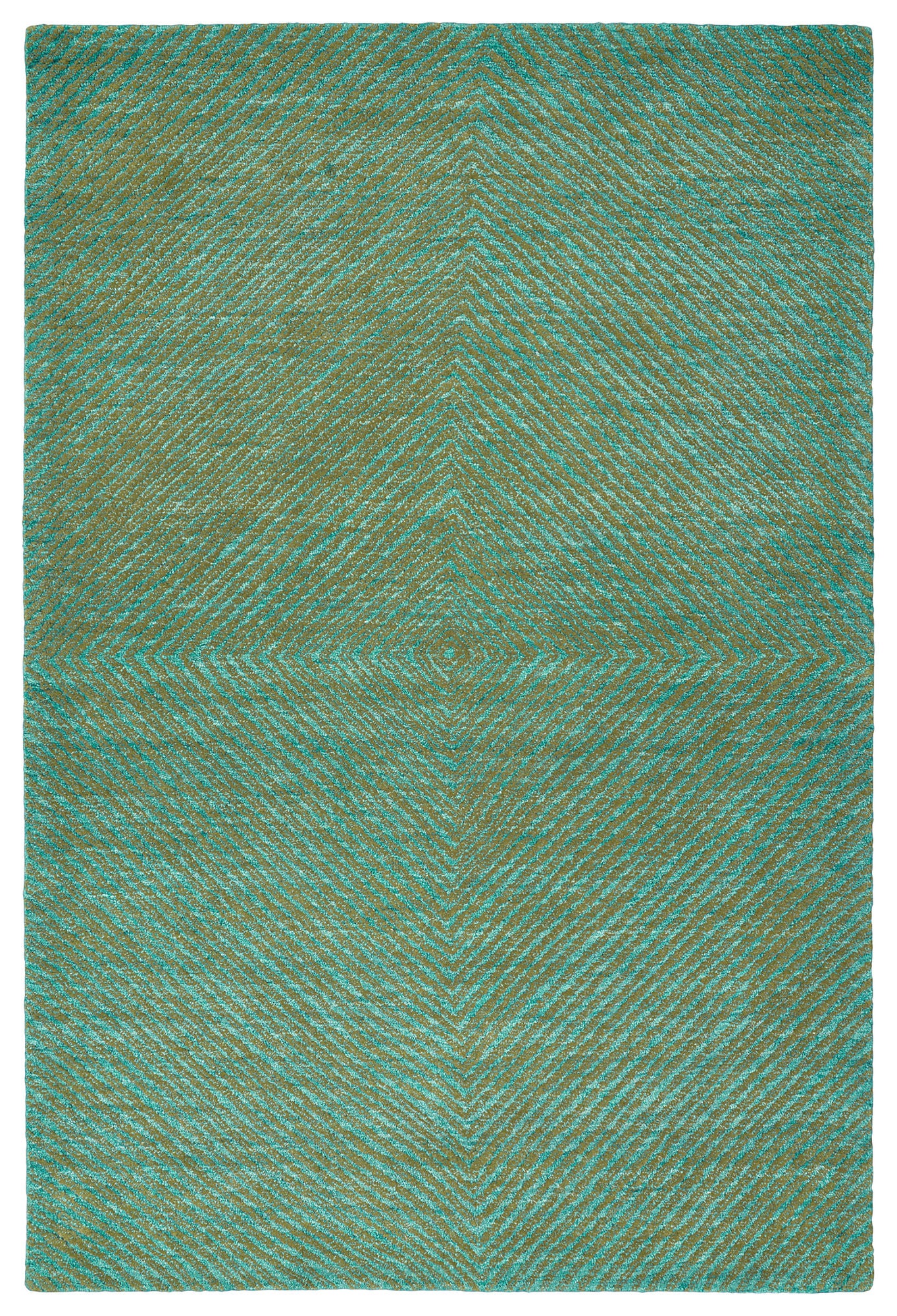 Kaleen Textura Collection Dark Turquoise Throw Rug 2' x 3'