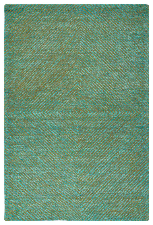 Kaleen Textura Collection Dark Turquoise Area Rug 5' x 7'9"