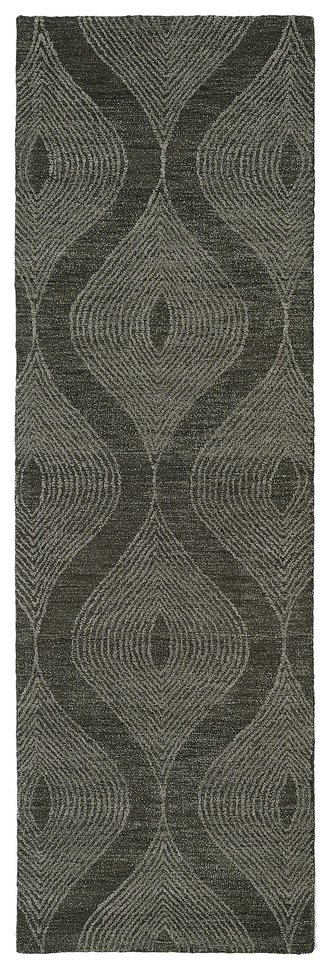 Kaleen Textura Collection Dark Charcoal Throw Rug 2' x 3'