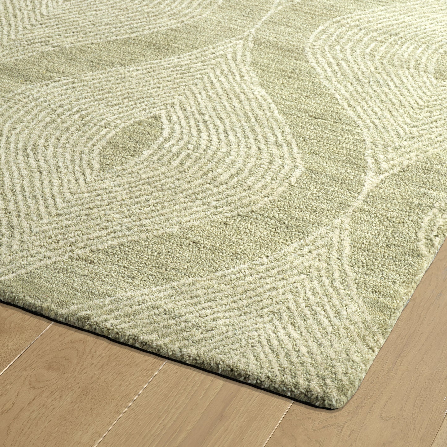 Kaleen Textura Collection Light Sage  Throw Rug 2' x 3'
