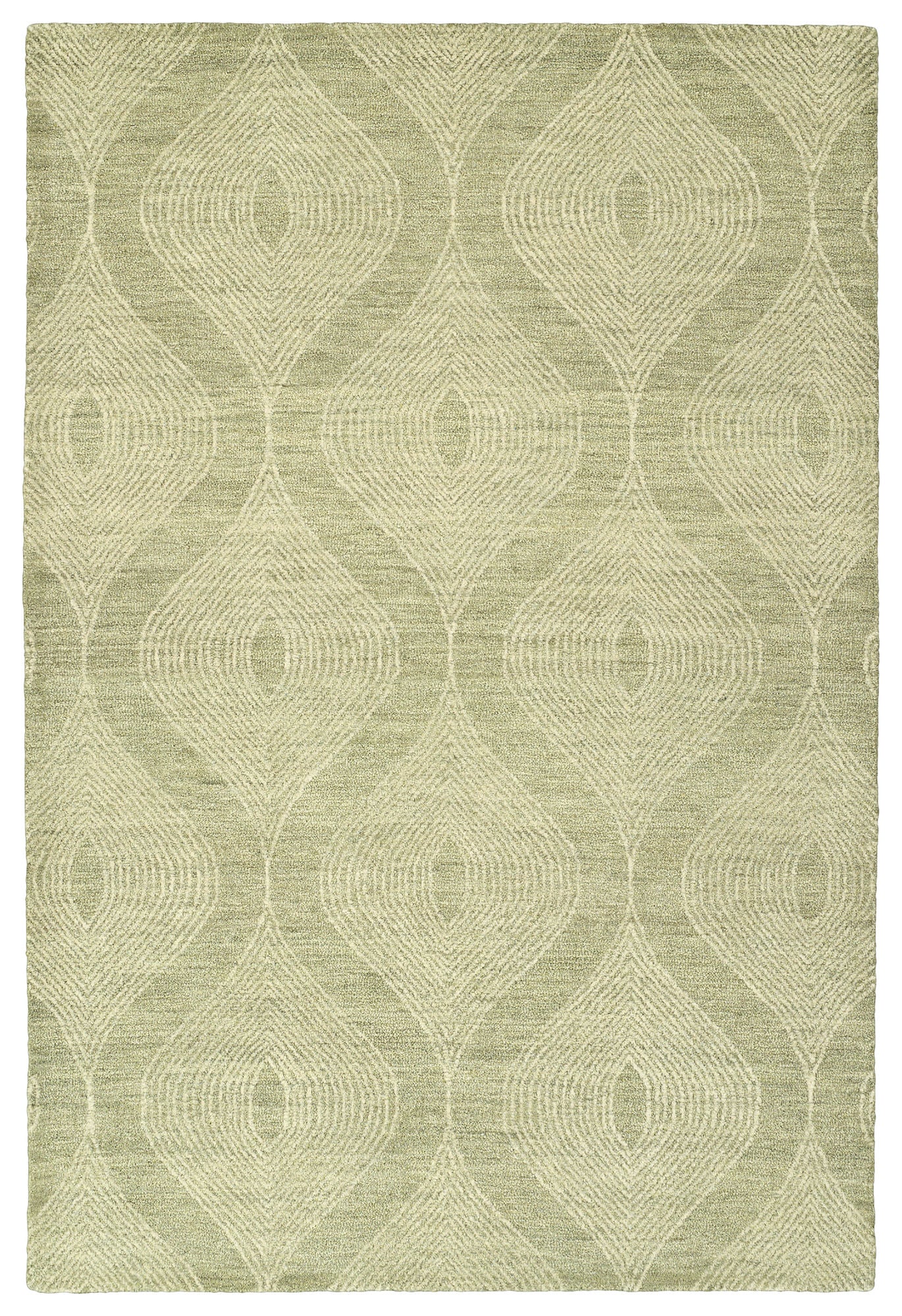 Kaleen Textura Collection Light Sage  Throw Rug 2' x 3'