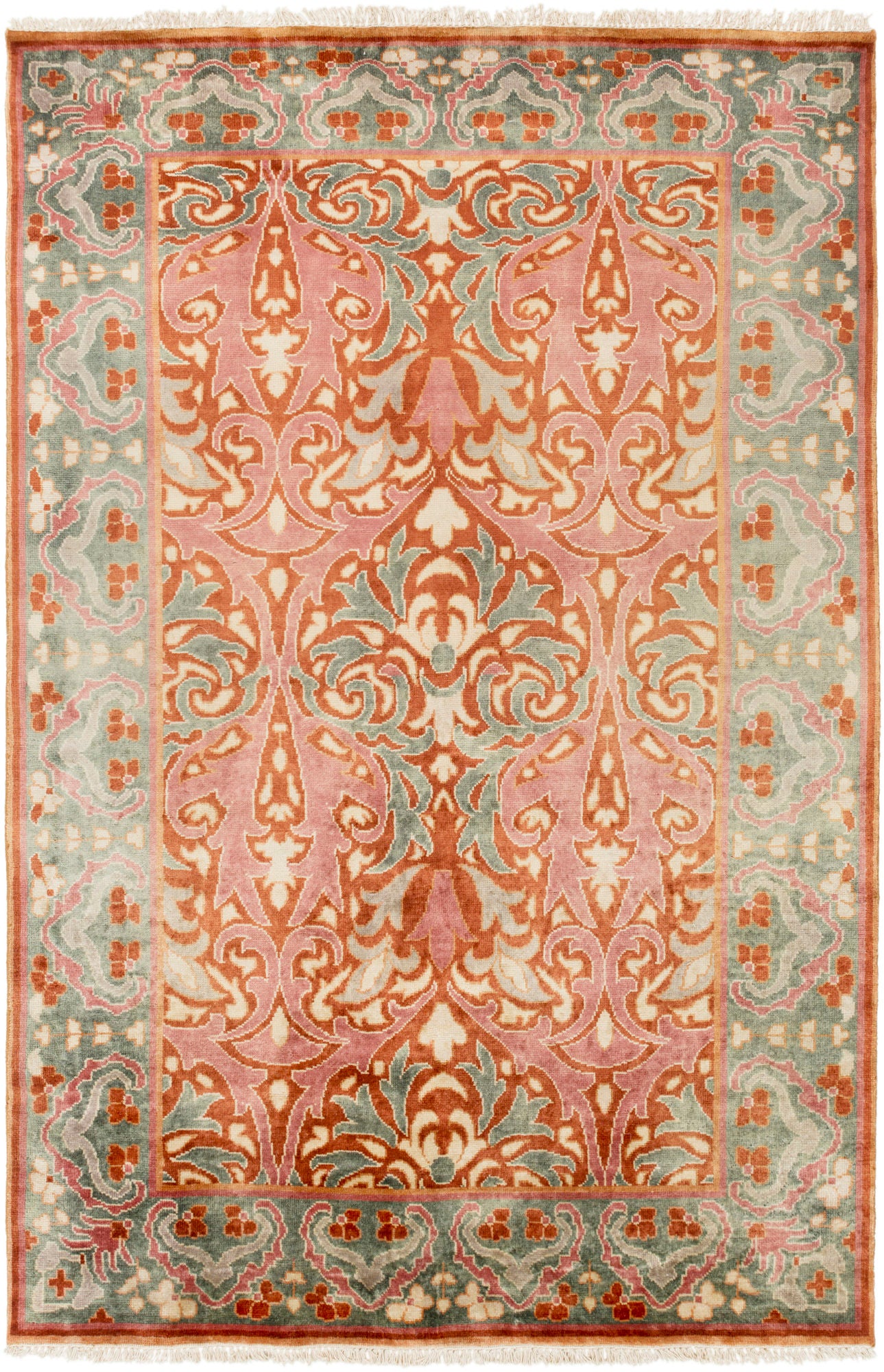 Surya Uncharted Und-2006 Brick Red Rug 5' X 8'