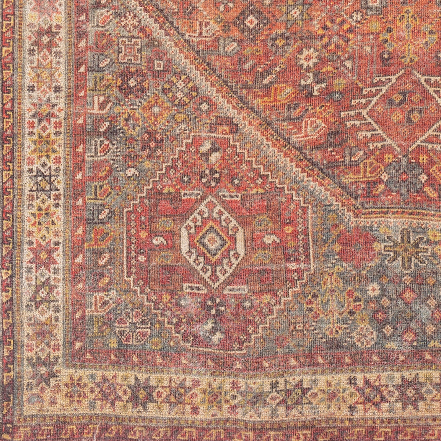 Surya Unique Brick Red Rug 2' X 3'