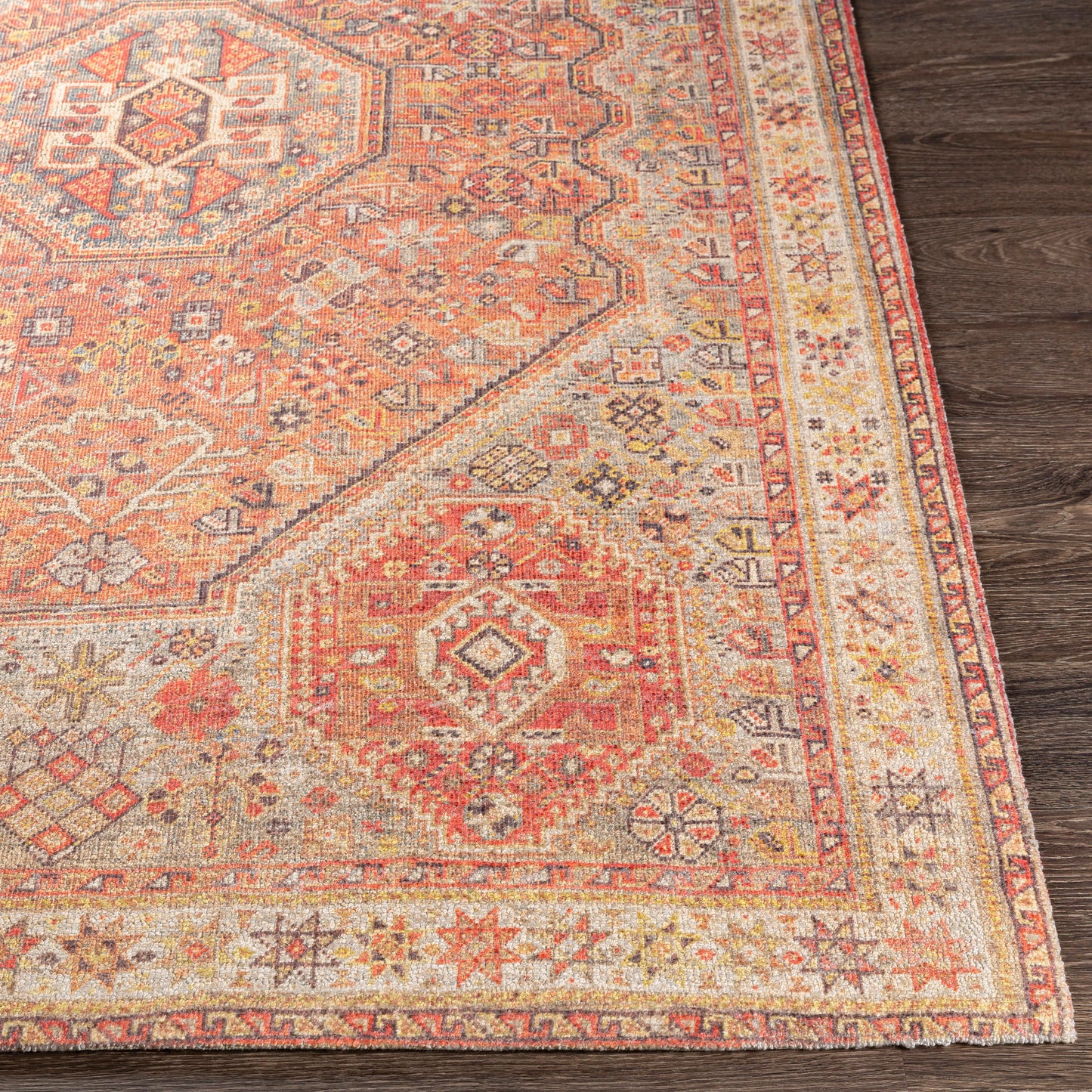 Surya Unique Brick Red Rug 2' X 3'