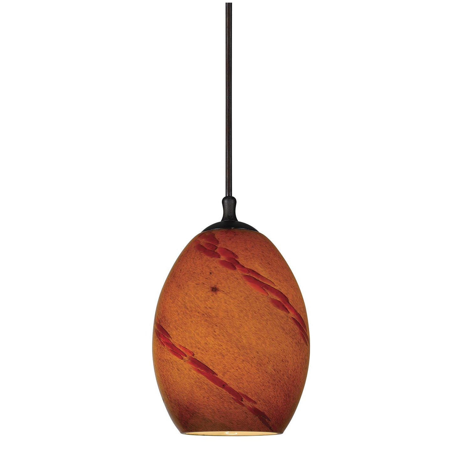 Amber swirl Metal Line voltage uni pack pendants - Pendant