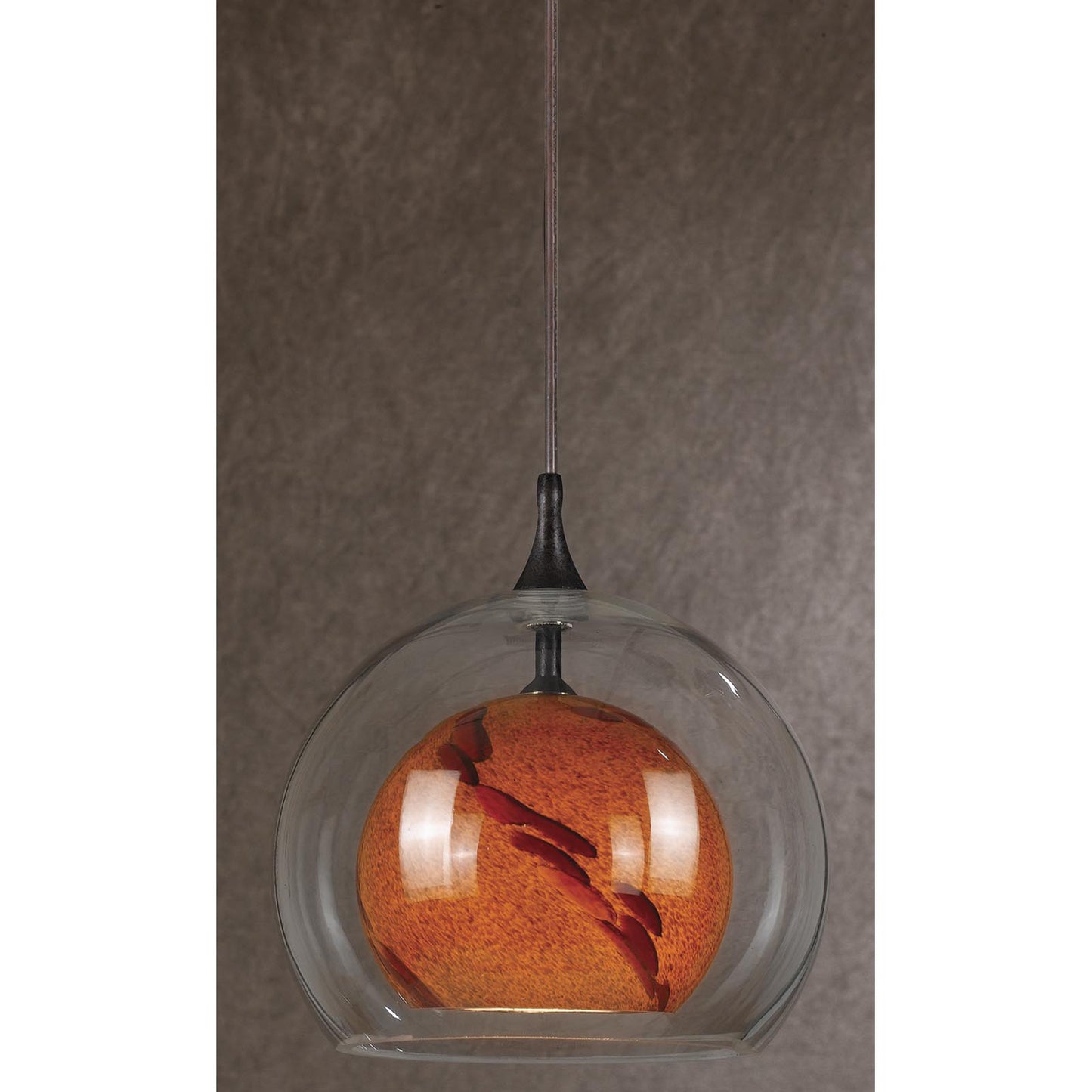 Amber swirl Metal Uni-pack - Pendant, UP-1050/6-RU