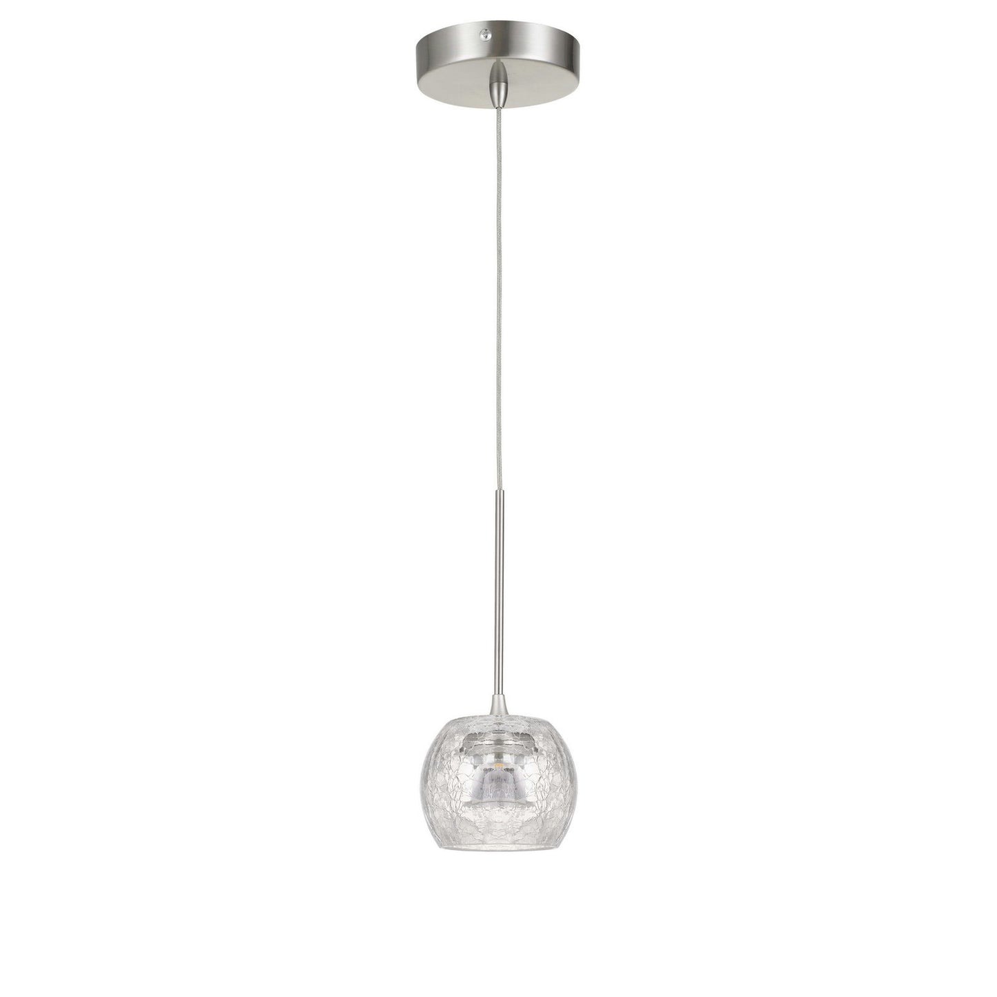 Brushed steel Metal/glass Ithaca - Pendant, UP-1122