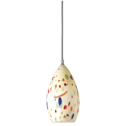 White blue orange switl Metal Pendant sets - Pendant
