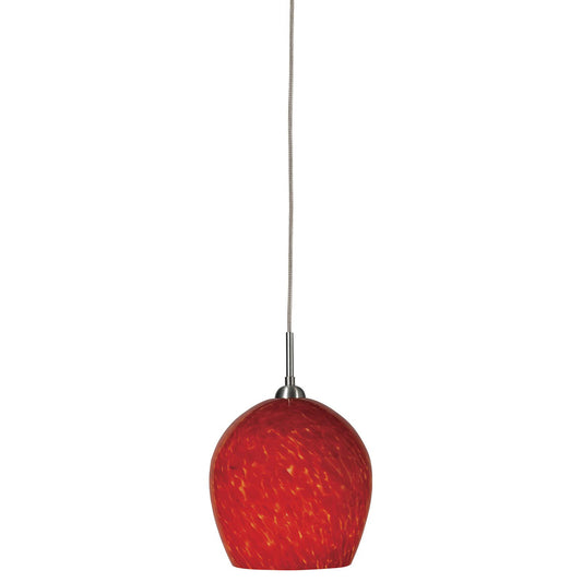 Red lava swirl Metal Low voltage uni pack pendants - Pendant