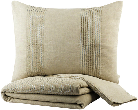 Surya Upton Taupe Euro Sham 26"H X 26"W