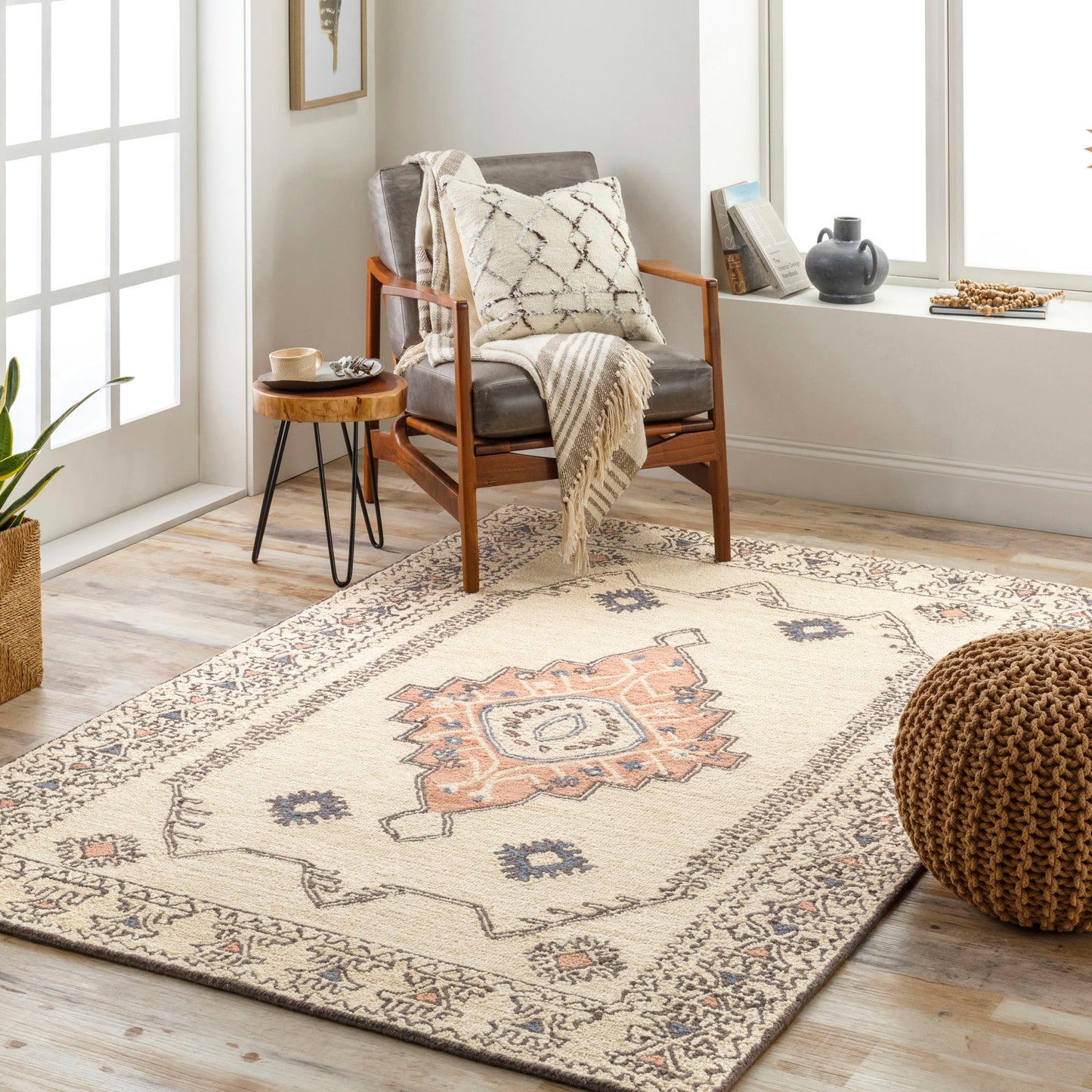 Surya Urfa Urf-2302 Peach Rug 5' X 7'6"