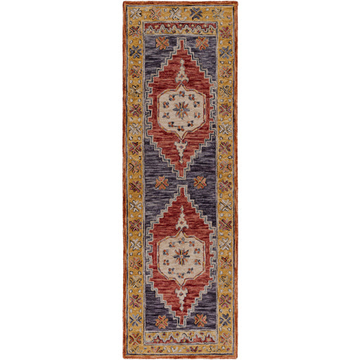 Surya Urfa Dark Red Rug 2'6" X 8'