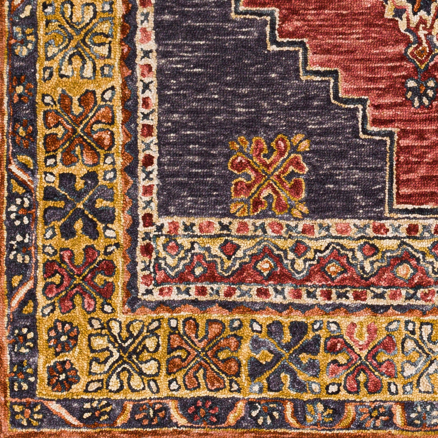 Surya Urfa Dark Red Rug 8' X 10'