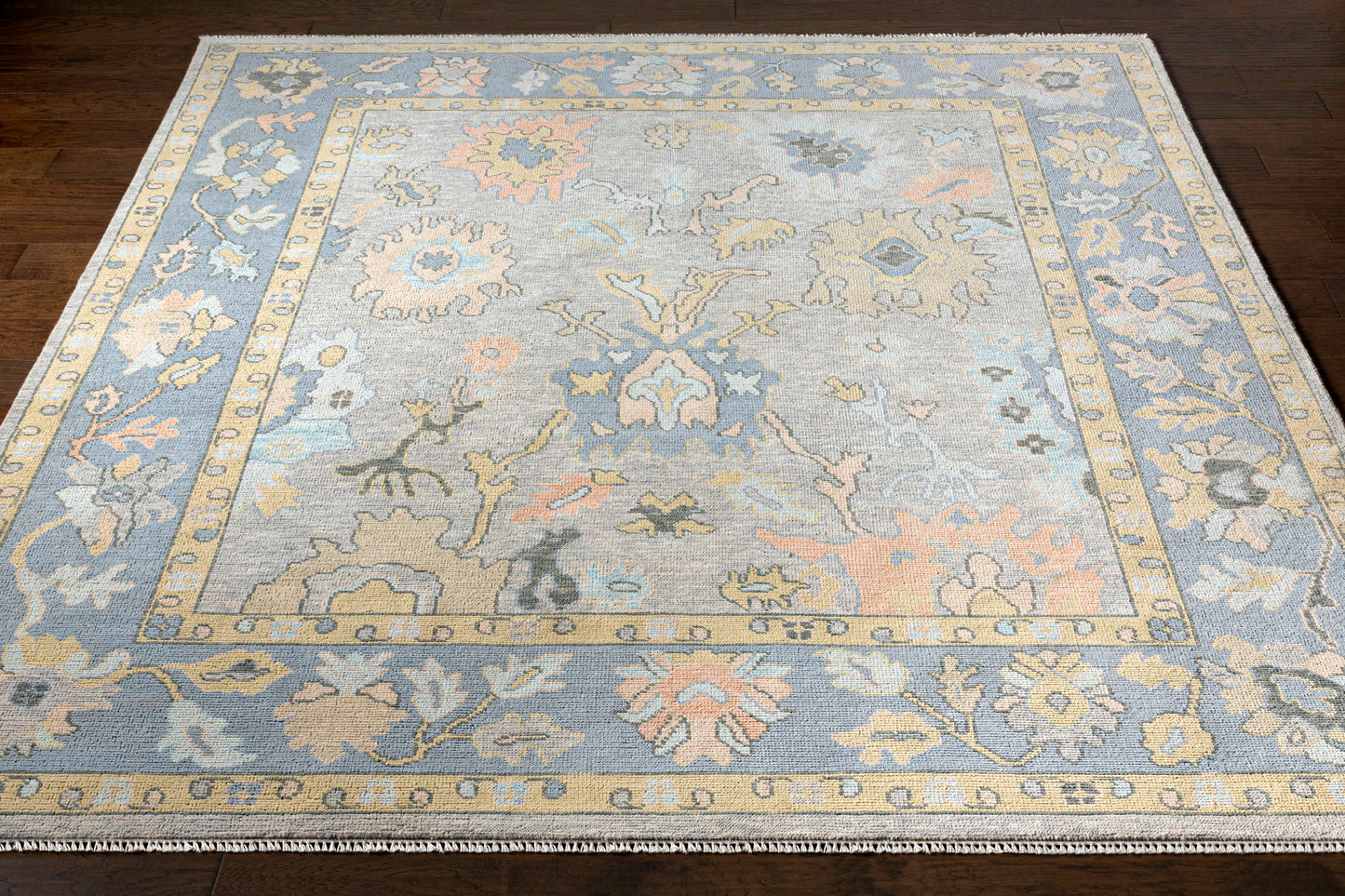 Surya Ushak Denim Rug 6' X 9'
