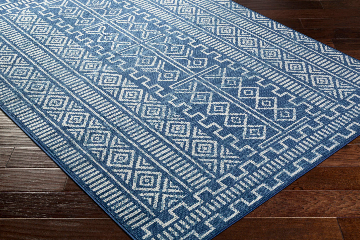 Surya Ustad Dark Blue Rug 2' X 2'11"