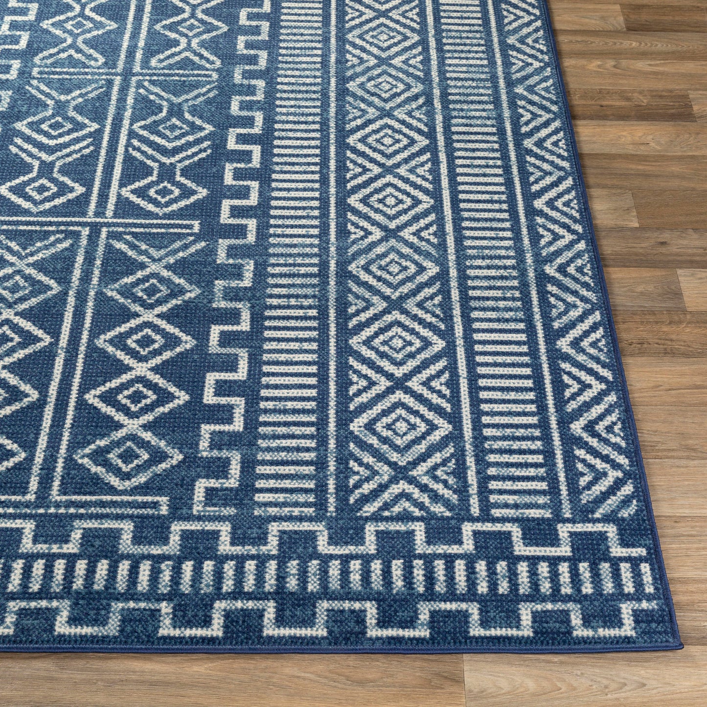 Surya Ustad Dark Blue Rug 2' X 2'11"