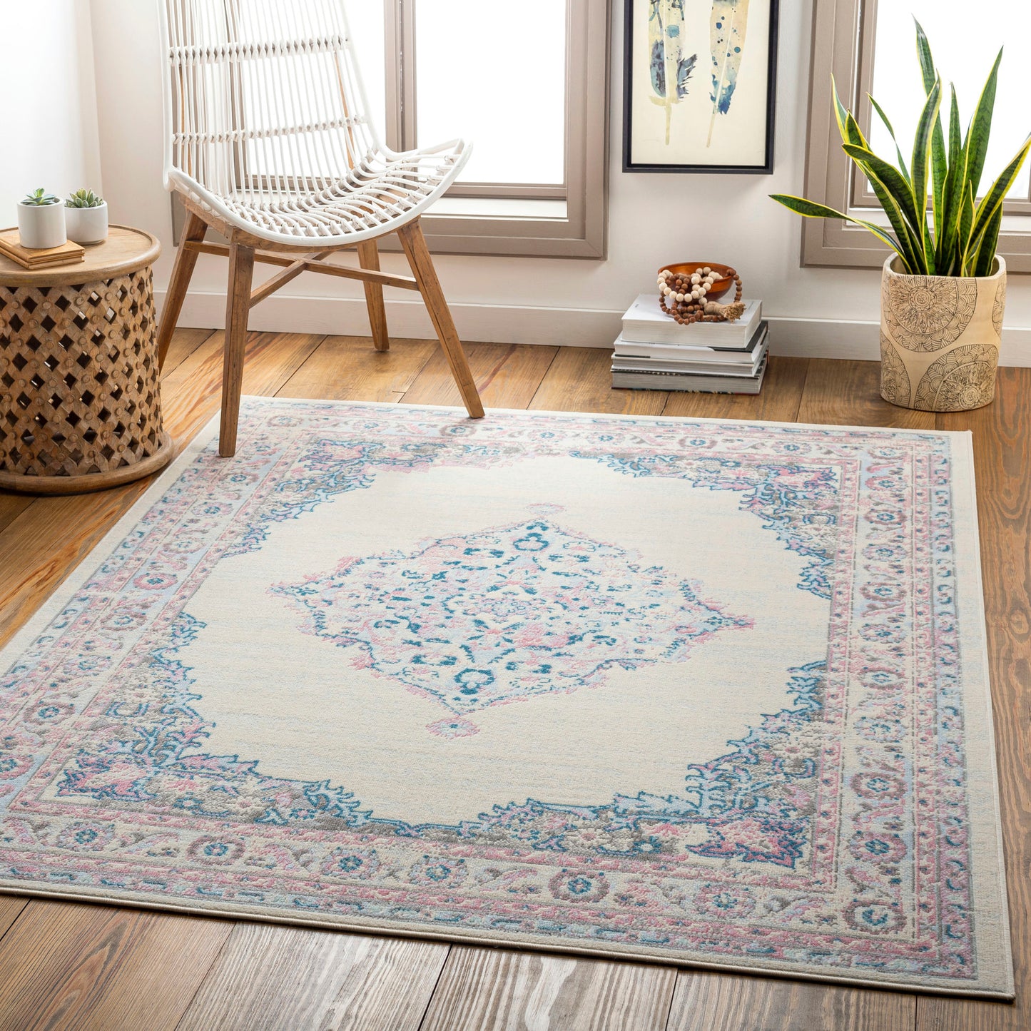 Surya Ustad Ust-2321 Dusty Pink Rug 5'3" X 7'3"