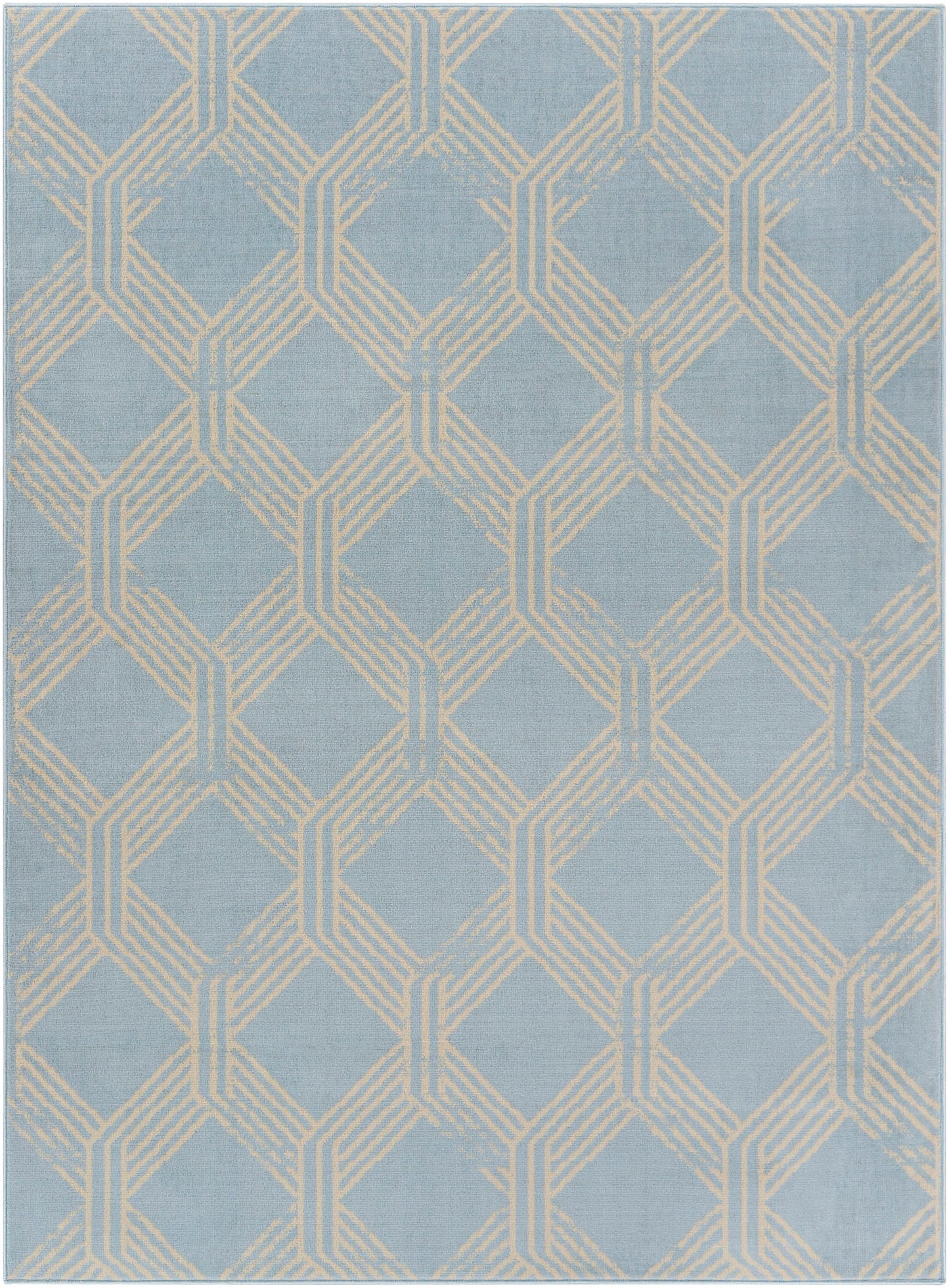 Surya Ustad Ust-2322 Ice Blue Rug 5'3" X 7'3"