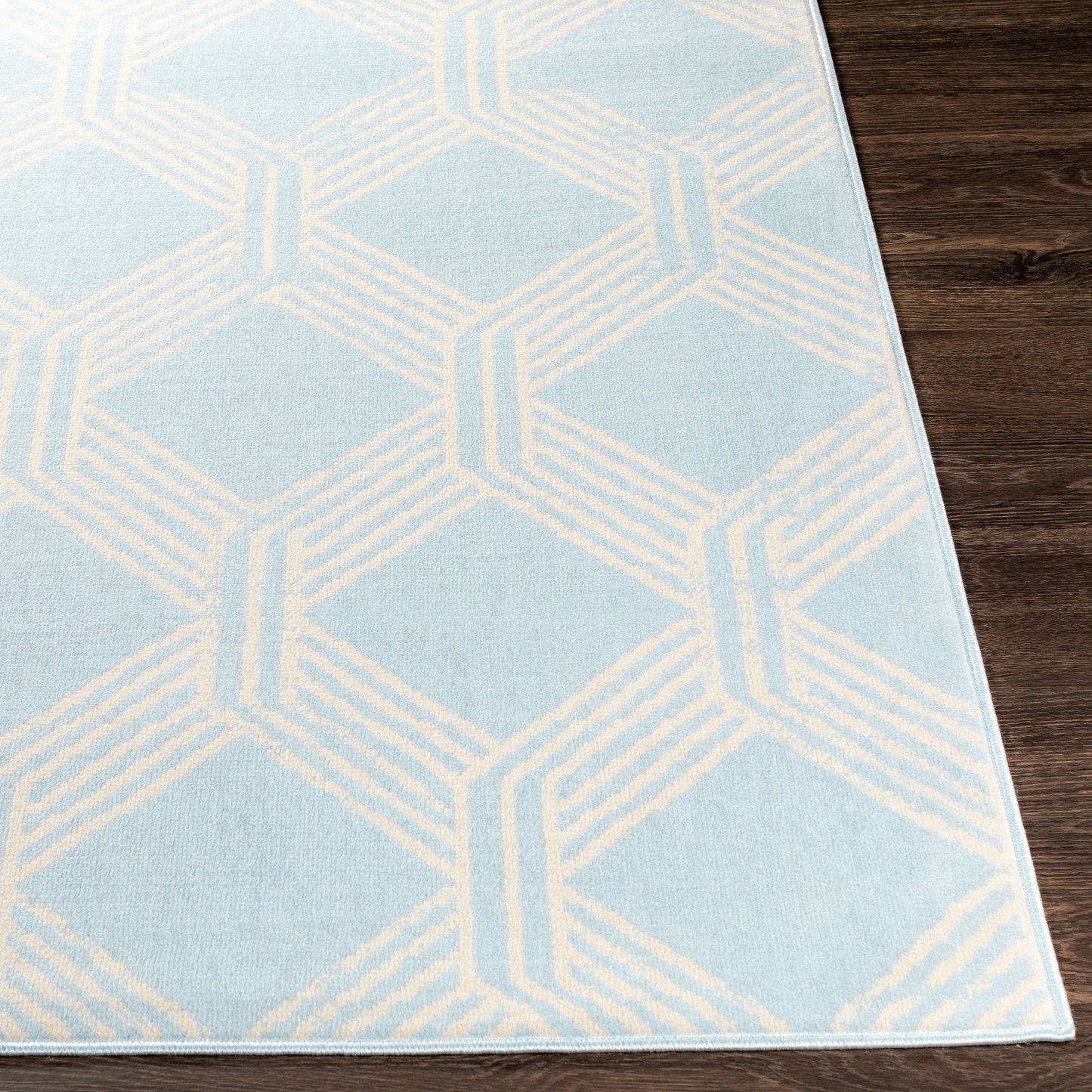Surya Ustad Ust-2322 Ice Blue Rug 5'3" X 7'3"