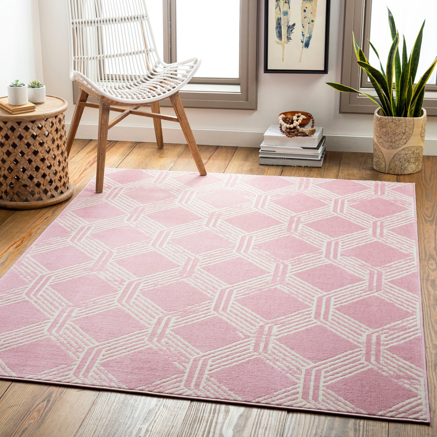 Surya Ustad Ust-2323 Dusty Pink Rug 2' X 2'11"