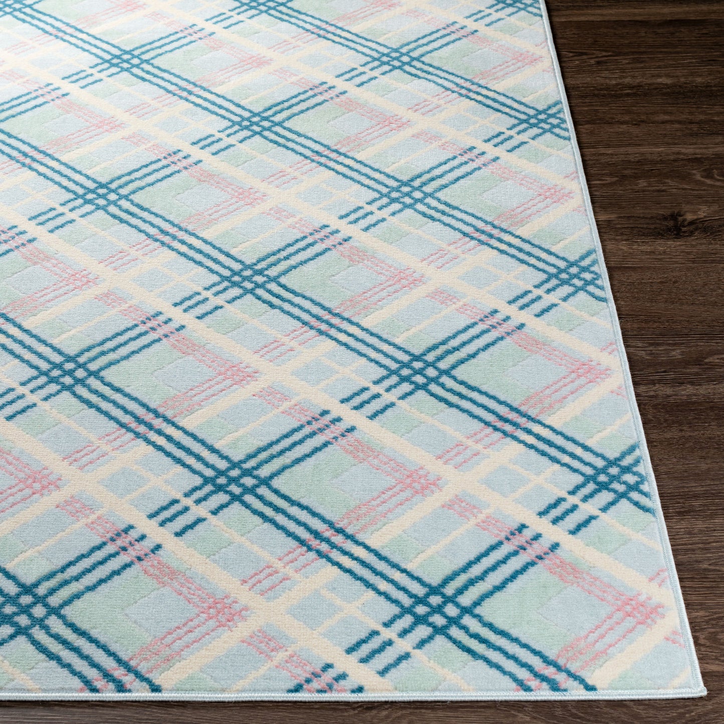 Surya Ustad Ice Blue Rug 2' X 2'11"