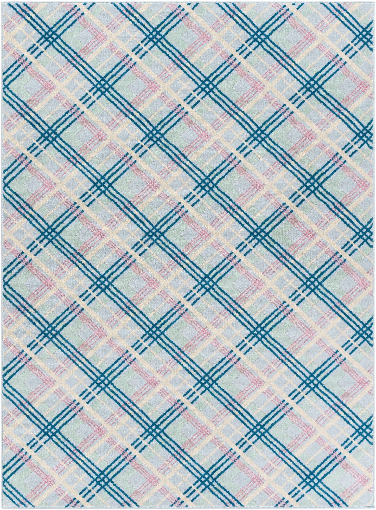 Surya Ustad Ust-2324 Ice Blue Rug 5'3" X 7'3"