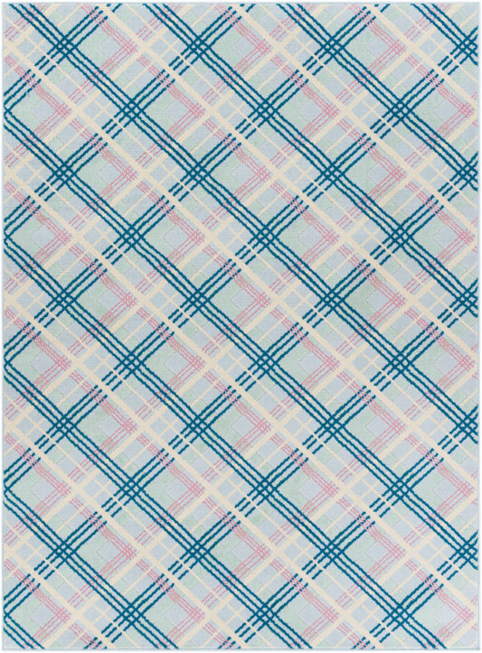 Surya Ustad Ust-2324 Ice Blue Rug 5'3" X 7'3"