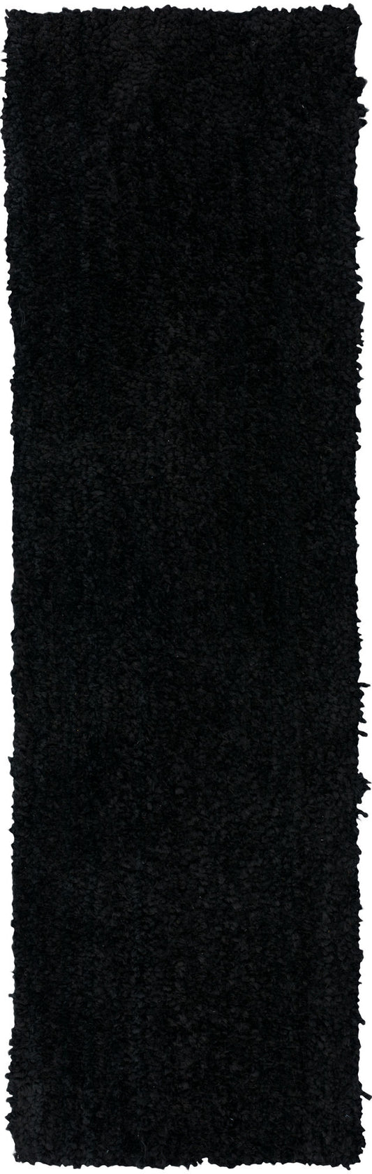 Utopia UT100 Black 2'6" x 16' Runner Rug
