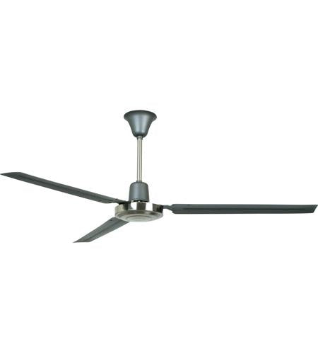 56" Utility Ceiling Fan in Titanium/Brushed Chrome