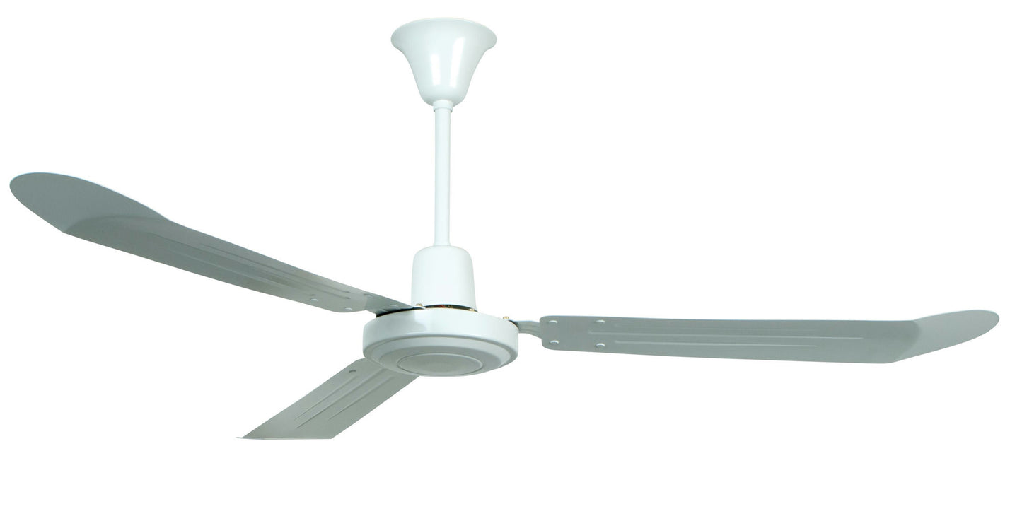 56" Utility Ceiling Fan in White